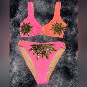 Judith March Sequin Sun Bathing Suit